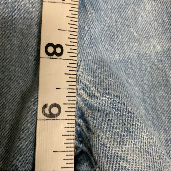 Levi's 501 CT Custom Tapered Button Fly Jeans Blue Patched Embroidered Knee 29 - Picture 7 of 11